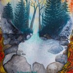 Kunst Malerei Zeichnung Surrealismus Psychedelic Botanical